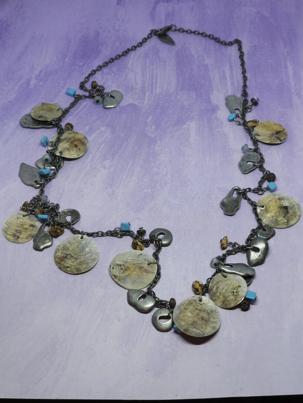 Coldwater Creek Seashore Flutter Shell Necklace